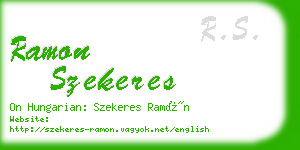 ramon szekeres business card